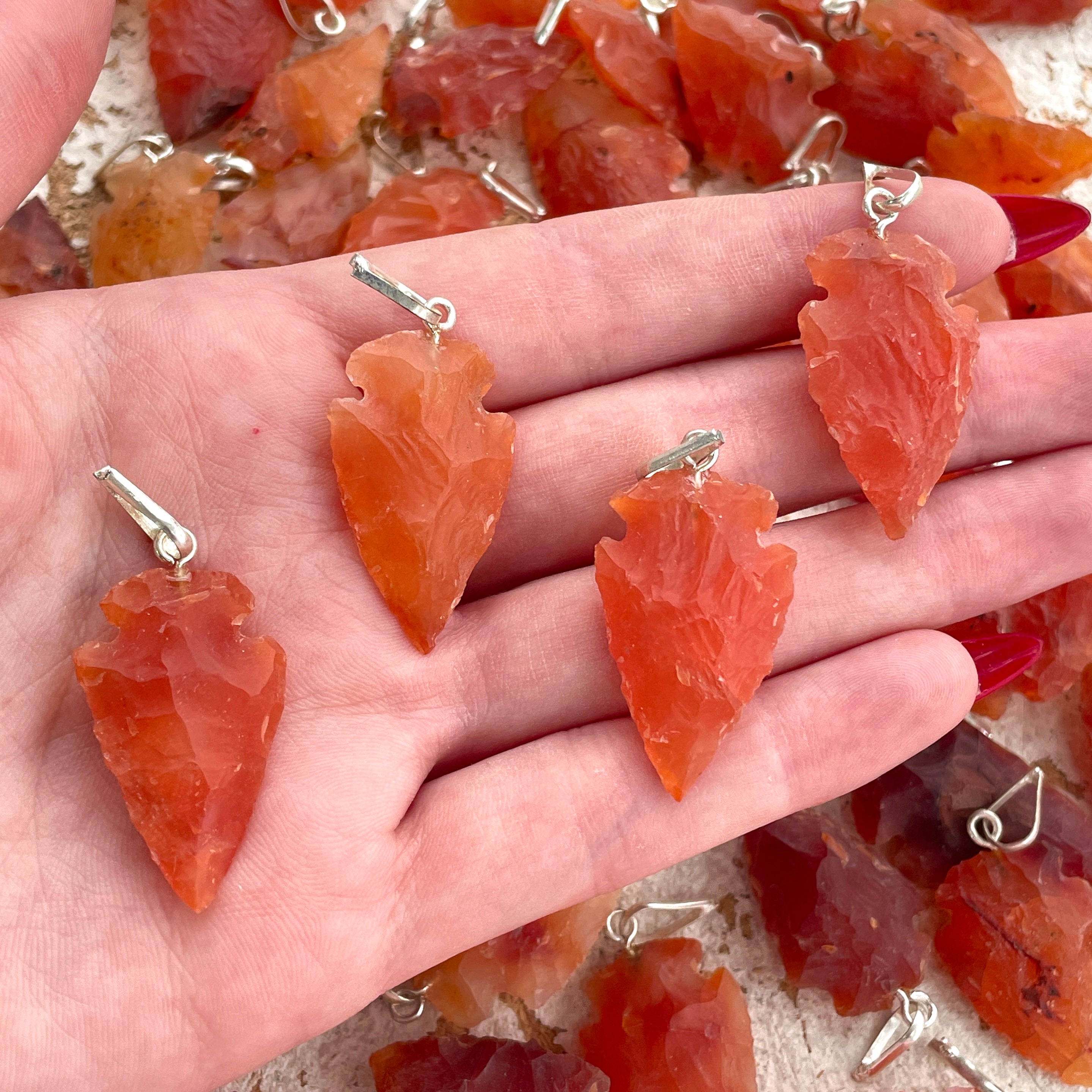 Arrowhead Pendant Carnelian Arrowhead Pendant Carnelian